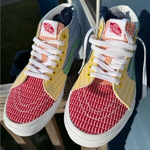 Vans Red and Yellow Sneakers Iconic Design